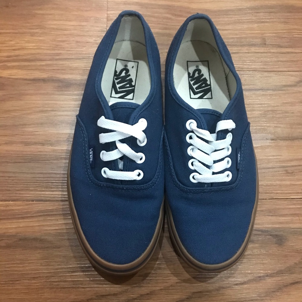 Blue Canvas Vans (M: 6 W: 7.5)